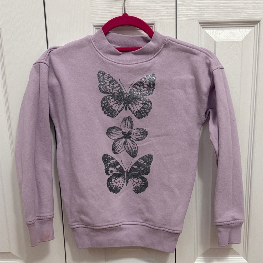 Abercrombie Kids Purple Butterfly Sweatshirt